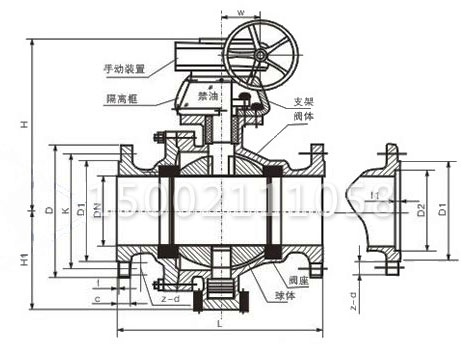 氧氣專(zhuān)用球閥結(jié)構(gòu)圖