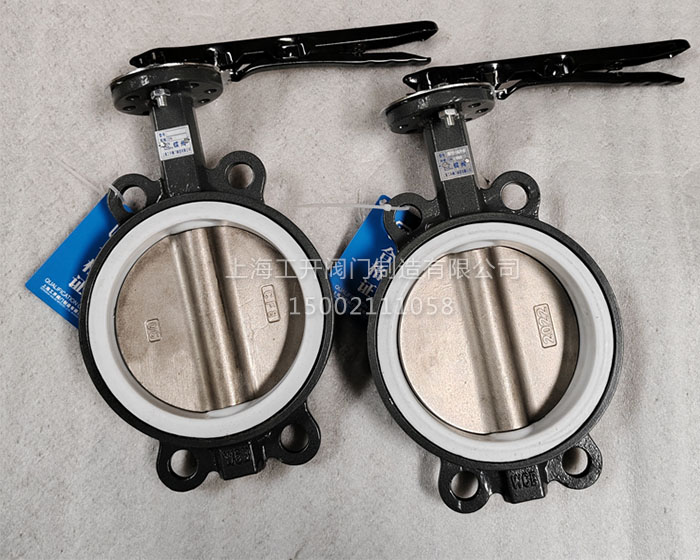 D71F4P-16C-DN150手動(dòng)四氟蝶閥_耐腐