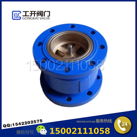 上海工開(kāi)閥門(mén)HC41X消聲止回閥-止回閥-H41X銅芯消聲止回閥