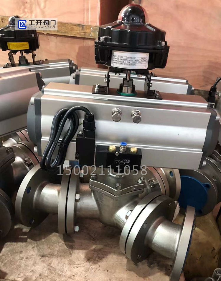 氣動(dòng)Y型三通球閥實(shí)物圖