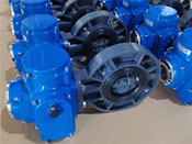 電動(dòng)塑料蝶閥D971S-UPVC/PVC對夾式塑料蝶閥耐腐