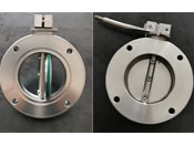 手動高真空蝶閥GI負(fù)壓零泄漏/配套法蘭墊圈